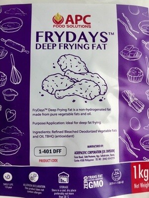 Frydays Deep Frying Fat 1KG