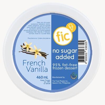 fic FRENCH VANILLA (No Sugar Added) Ice Cream 460ml