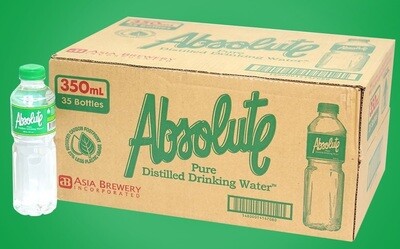 ABSOLUTE 350ml x 35 pcs -- Pure Distilled Drinking Water