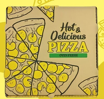 PIZZA BOXES 10" GENERIC PRINT CORRUGATED 50 pcs
