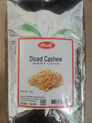 Alsaif DICED CASHEW Baker's Choice - 1kg