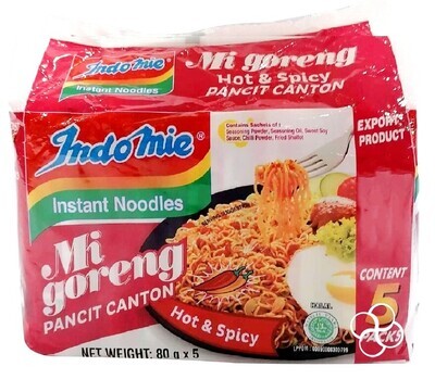 Indomie MI GORENG Hot & Spicy Instant Noodles 5 x 85g