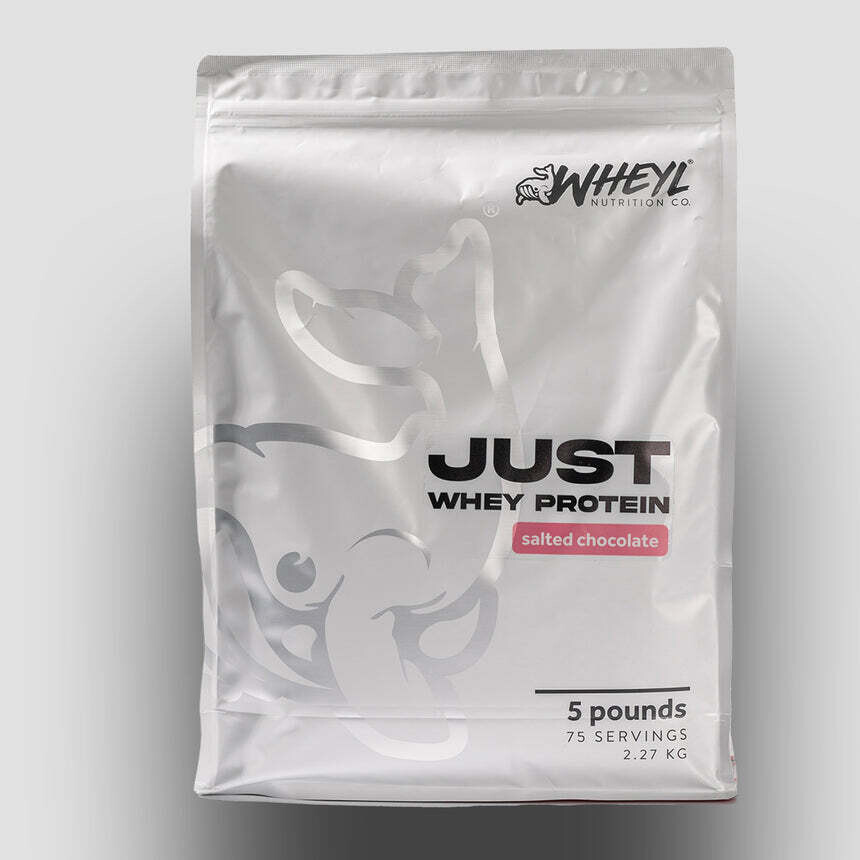 Just Whey Protein FIVER WHEY PROTEIN BULK SALTED CHOCOLATE 5lbs (2.27kg) - 75 servings