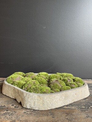 Stone Vessel with Moss