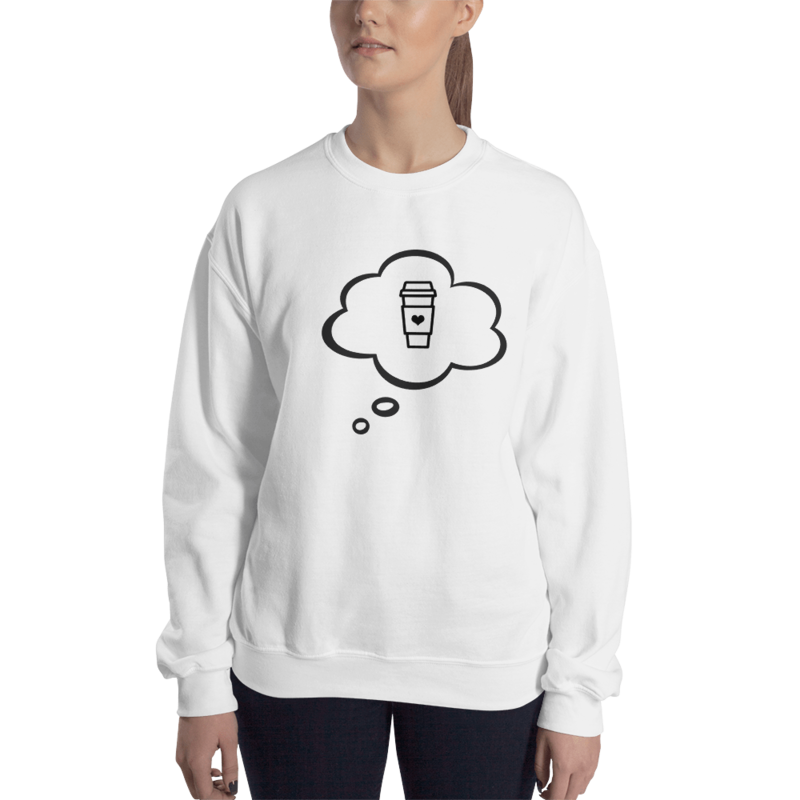 I Dream of Coffee Women&#39;s Graphic Crewneck Sweatshirt