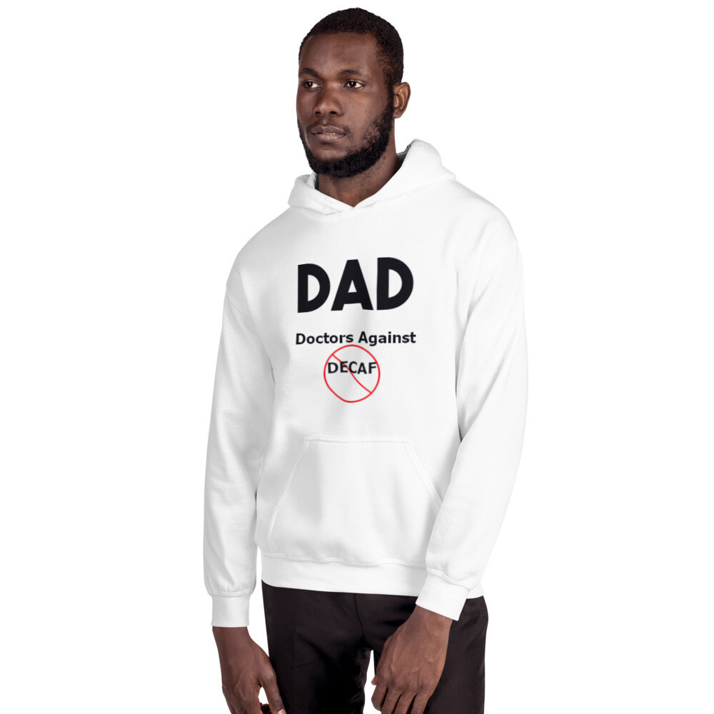 Doctors Against Decaf Men&#39;s Graphic Hoodie, Size: S