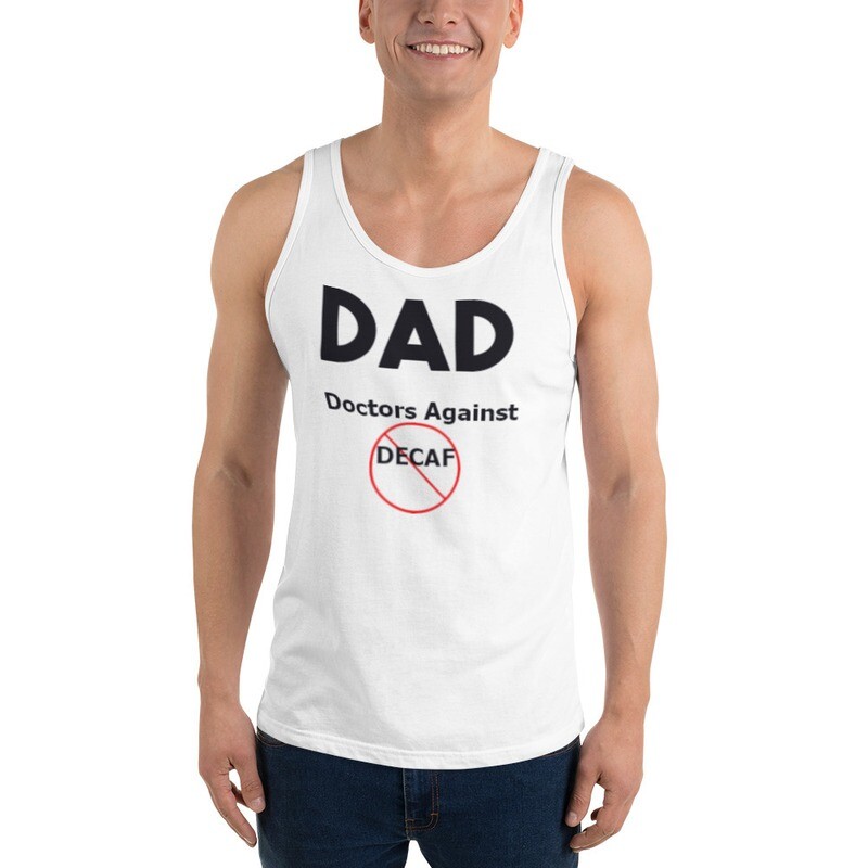 Doctors Against Decaf  Men&#39;s Graphic Tank Top