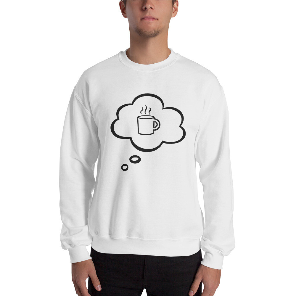 I Dream of Coffee 2 Men&#39;s Graphic Crewneck Sweatshirt, Size: S