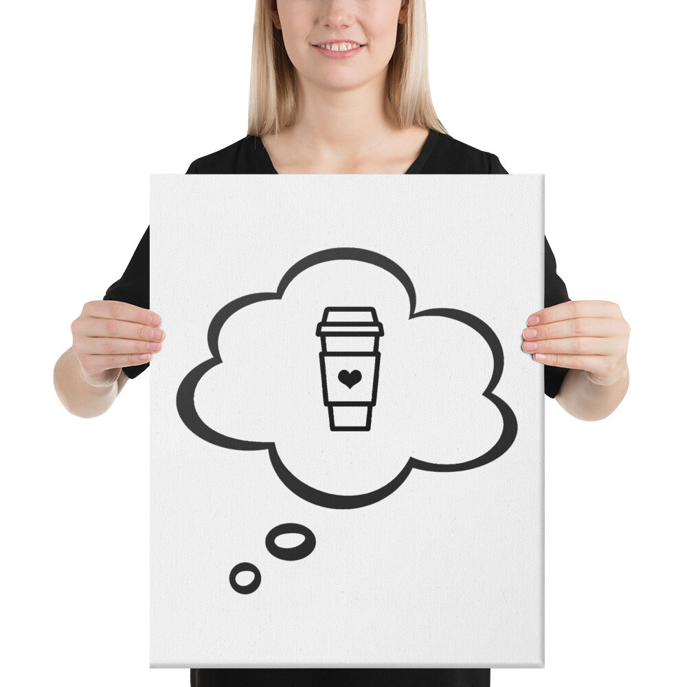  I Dream Of Coffee Canvas Wall Art, Size: 16×20