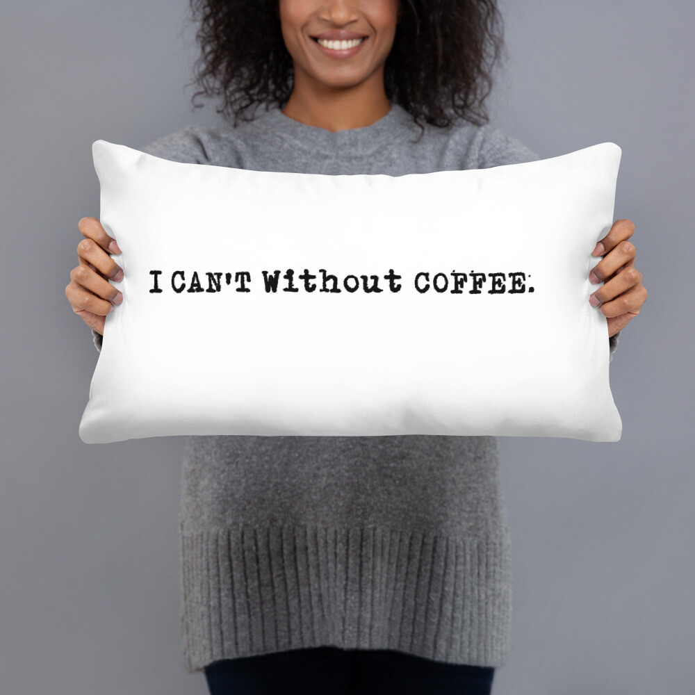 Logo Throw Pillow, Size: 20×12