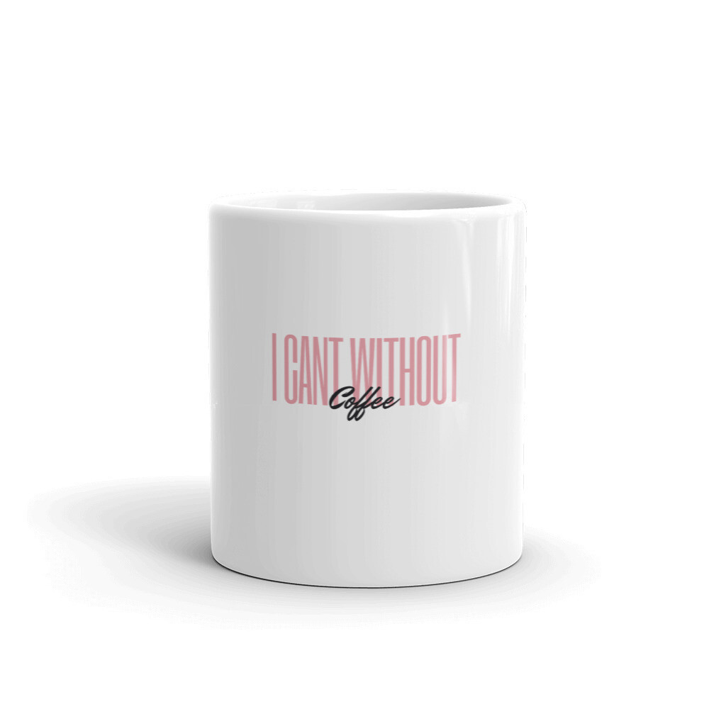 Pink-n-Black Ceramic Mug, Size: 11oz