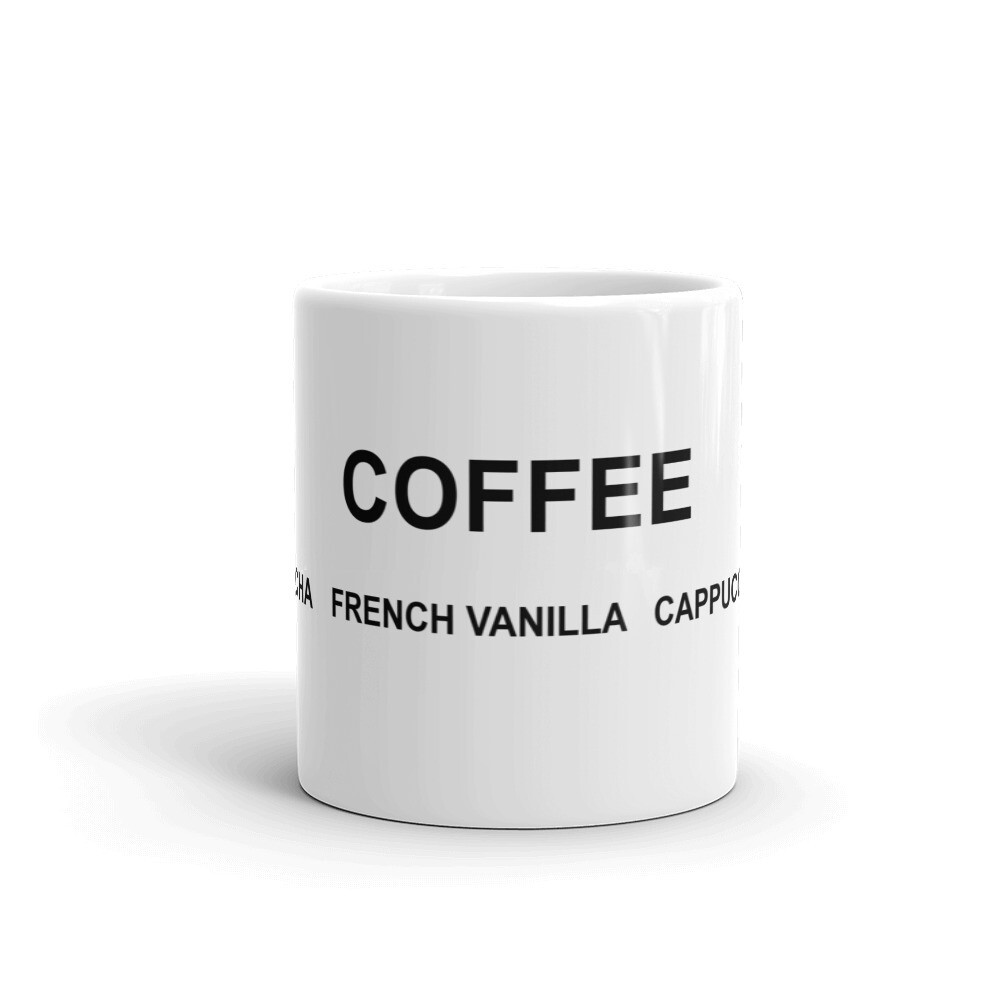 Coffee Palette Ceramic Coffee Mug, Size: 11oz
