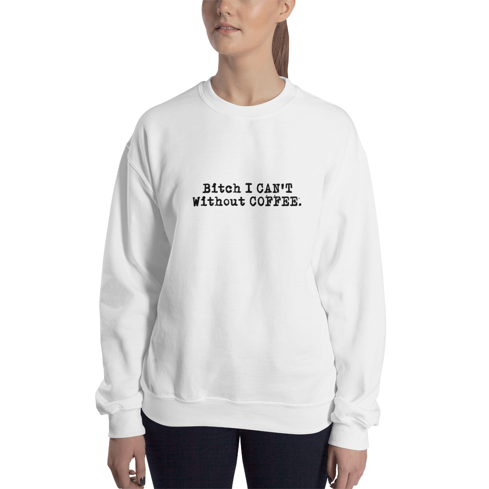 Bold &amp; Edgy Women&#39;s Graphic Crewneck Sweatshirt, Size: S, Color: White