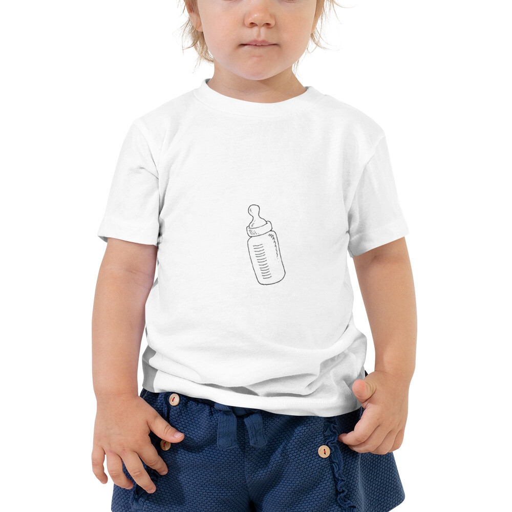 But First Baba Toddler Short Sleeve Graphic Crewneck T-Shirt, Color: White, Size: 2T
