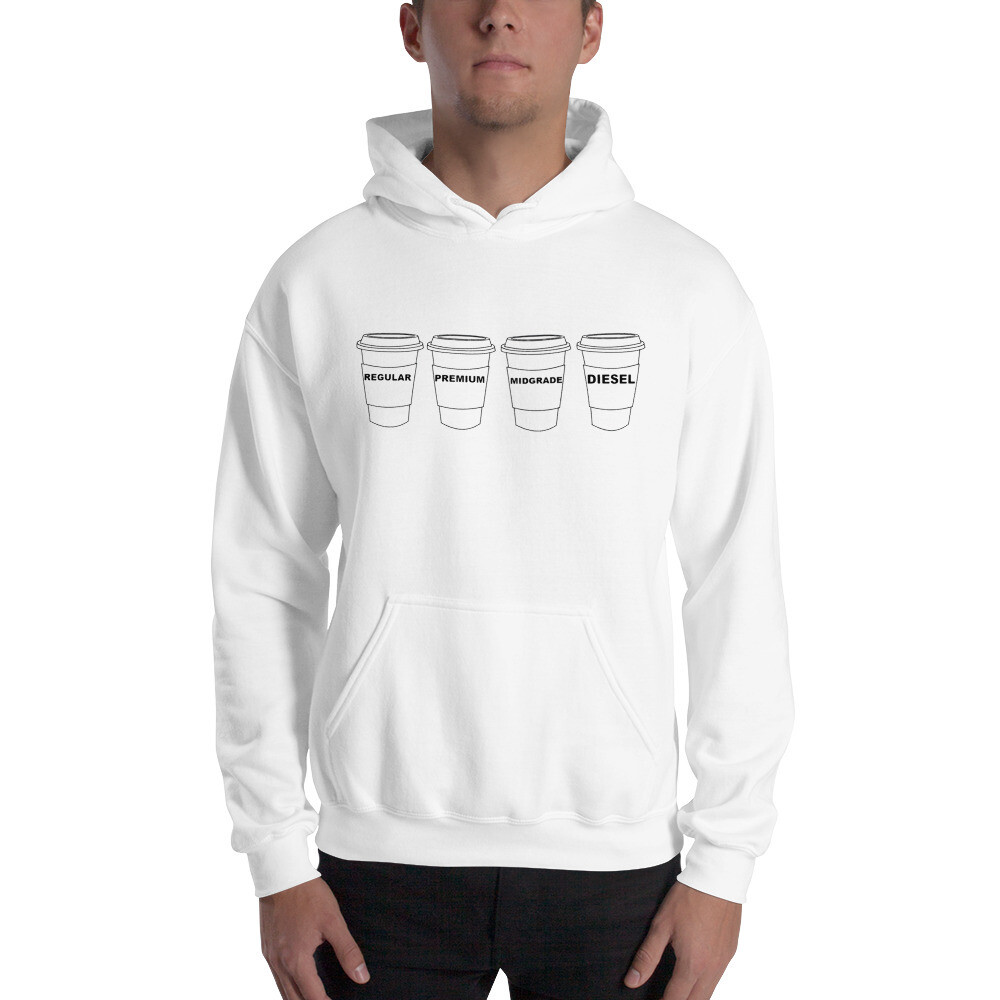 Gasolina H Men&#39;s Graphic Hoodie, Color: White, Size: S