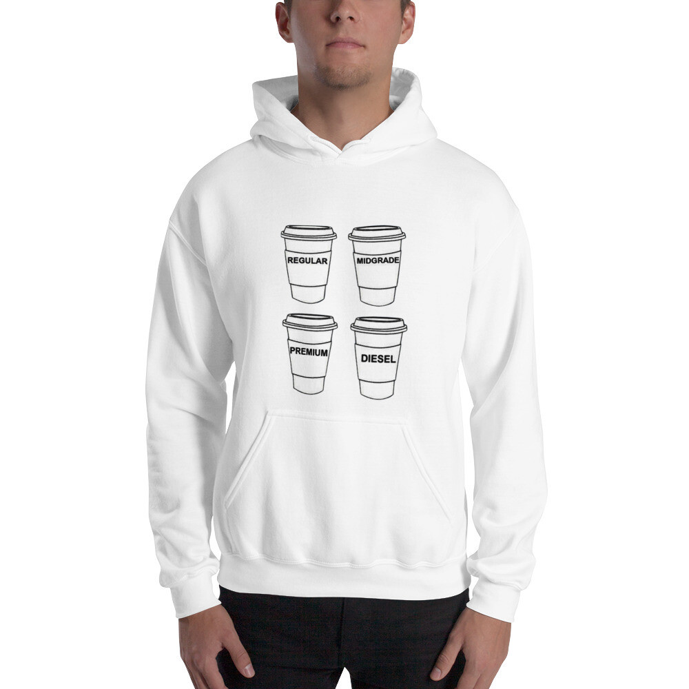 Gasolina V Men&#39;s Graphic Hoodie, Color: White, Size: S