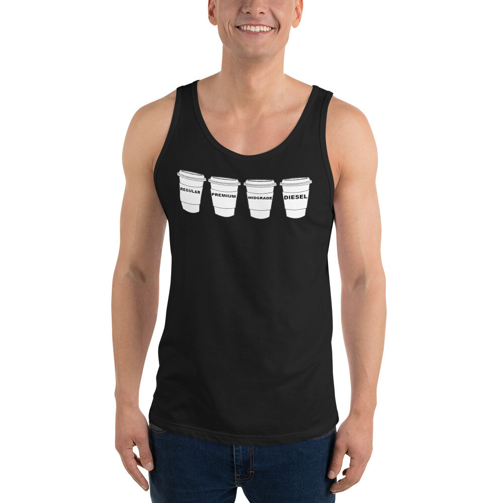 Gasolina H Men&#39;s Graphic Tank Top, Color: Black, Size: XS