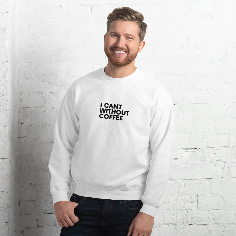  Bold is Best Men&#39;s Crewneck Sweatshirt, Color: White, Size: S