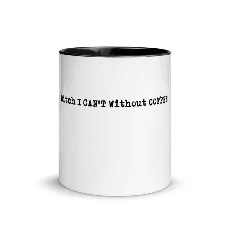  Logo PG-13 Ceramic Coffee Mug with Color Inside, Color: Black, Size: 11oz