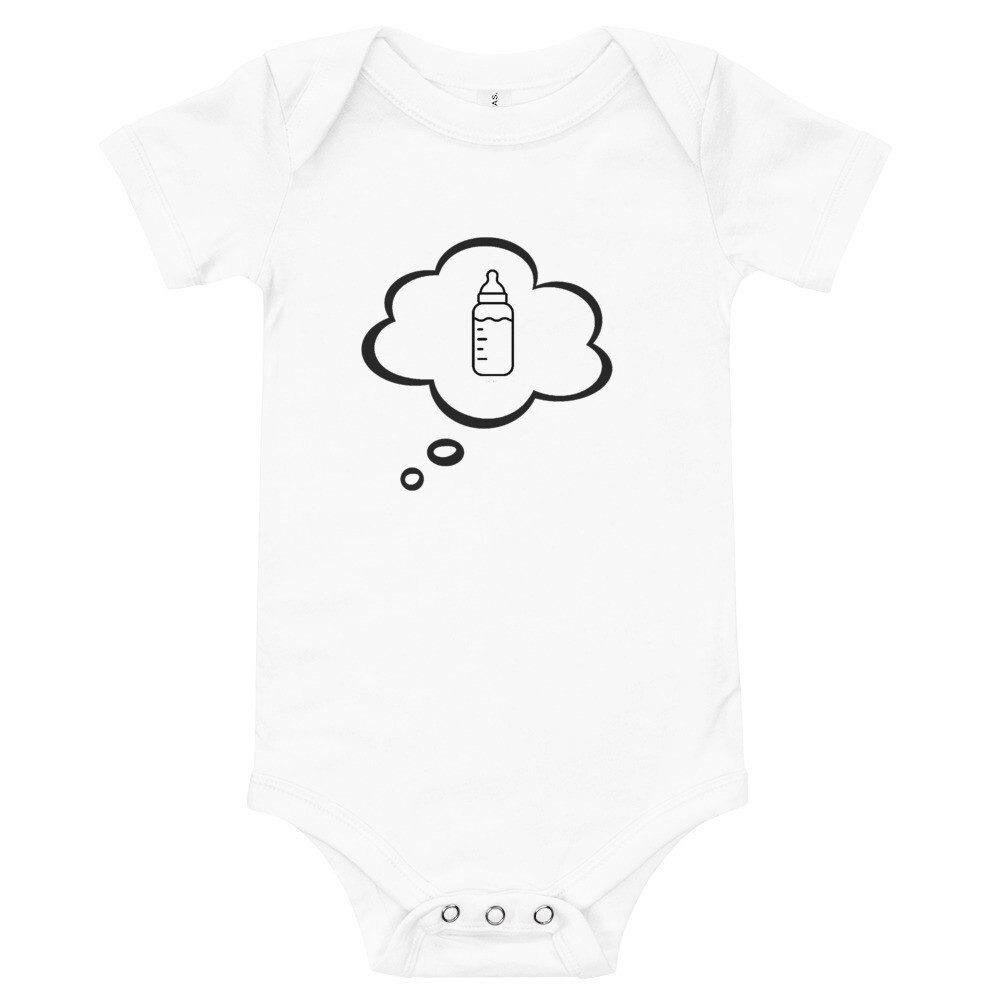  I Dream of Baba 2 Short Sleeve Baby One Piece, Color: White, Size: 3-6m