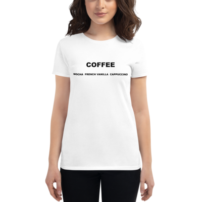 Coffee Palette Women's Graphic Crewneck Short Sleeve T-Shirt