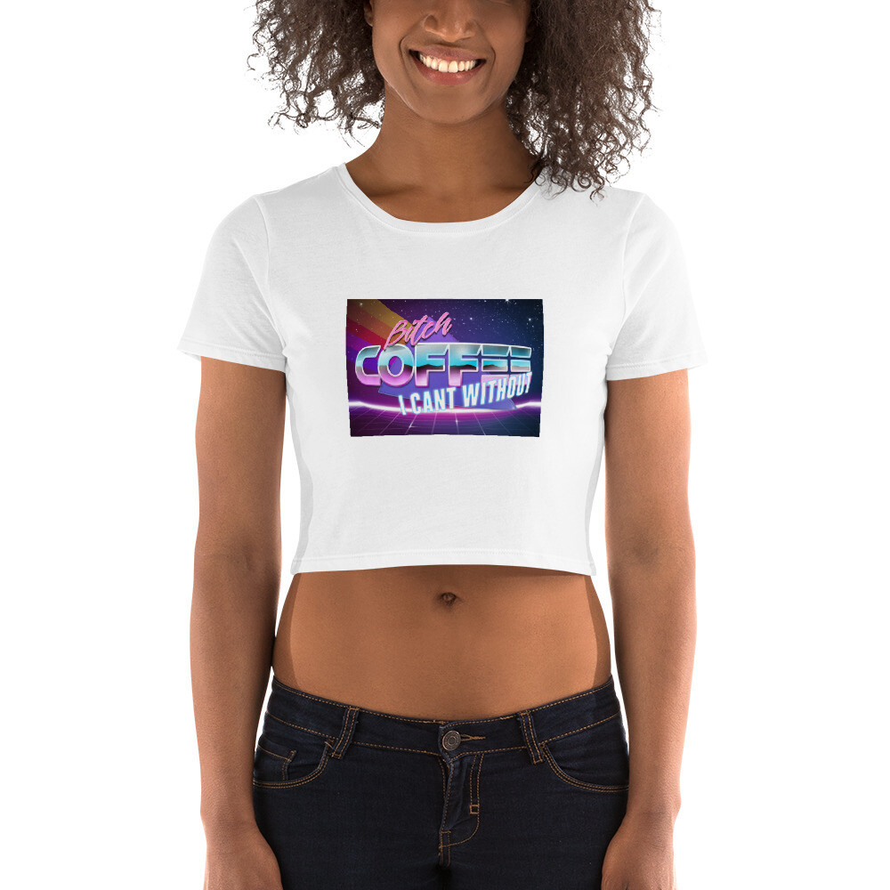 The More You Know-PG-13 Women’s Cropped T-Shirt, Style: Rainbow, Color: White, Size: XS/SM