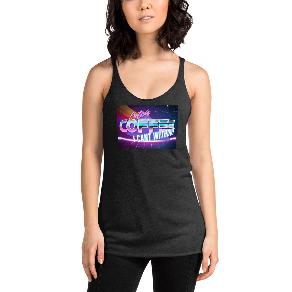 The More You Know-PG-13 Women&#39;s Racerback Tank, Style: Rainbow, Color: Vintage Black, Size: XS