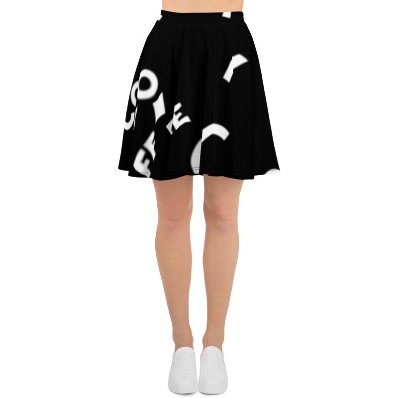 She Came From The 80&#39;s (Three) Skater Skirt