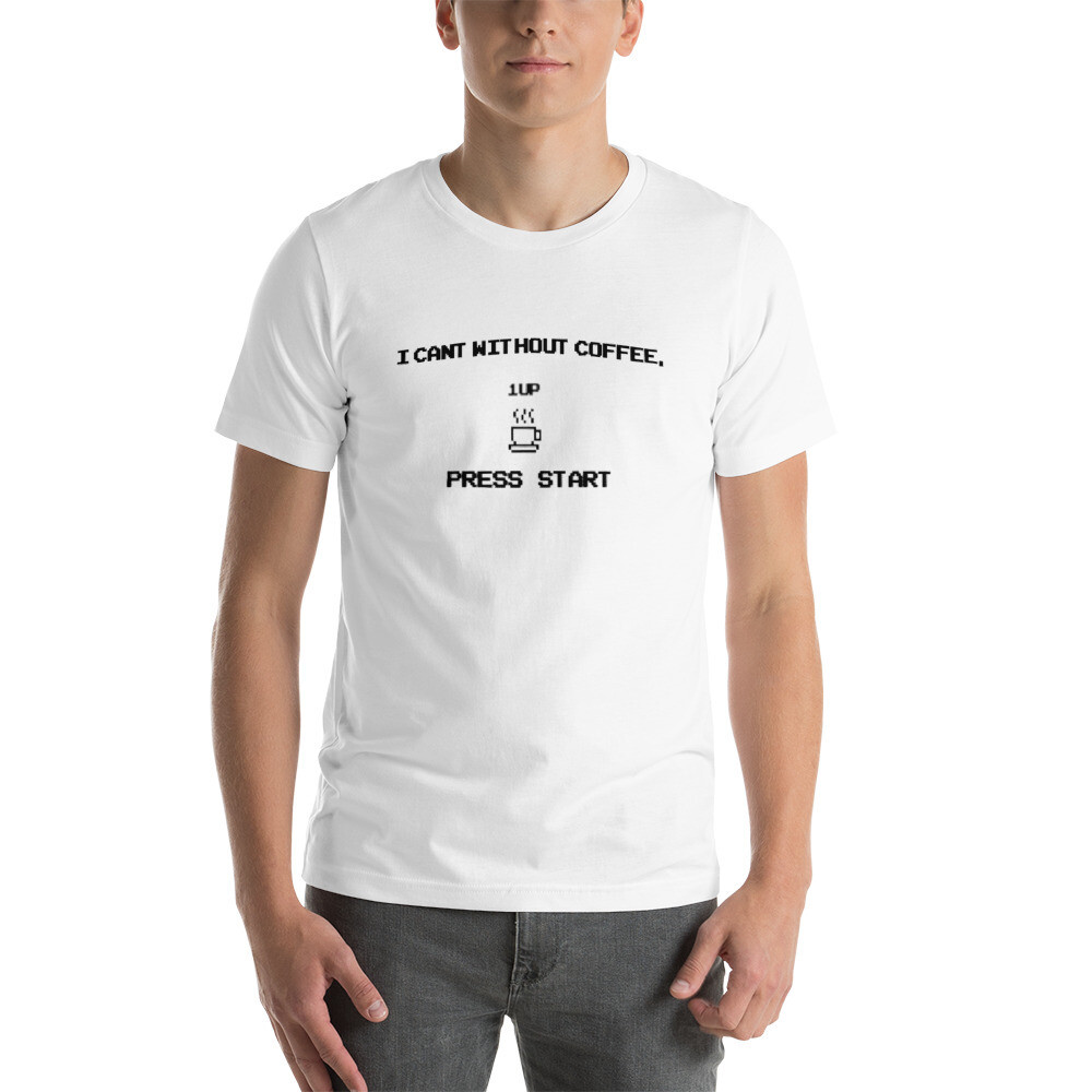 Press Start-Short-Sleeve Men's Crewneck T-Shirt