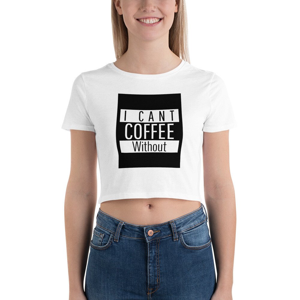 Straight Outta Khave Women’s Cropped T-Shirt, Color: White, Size: XS/SM