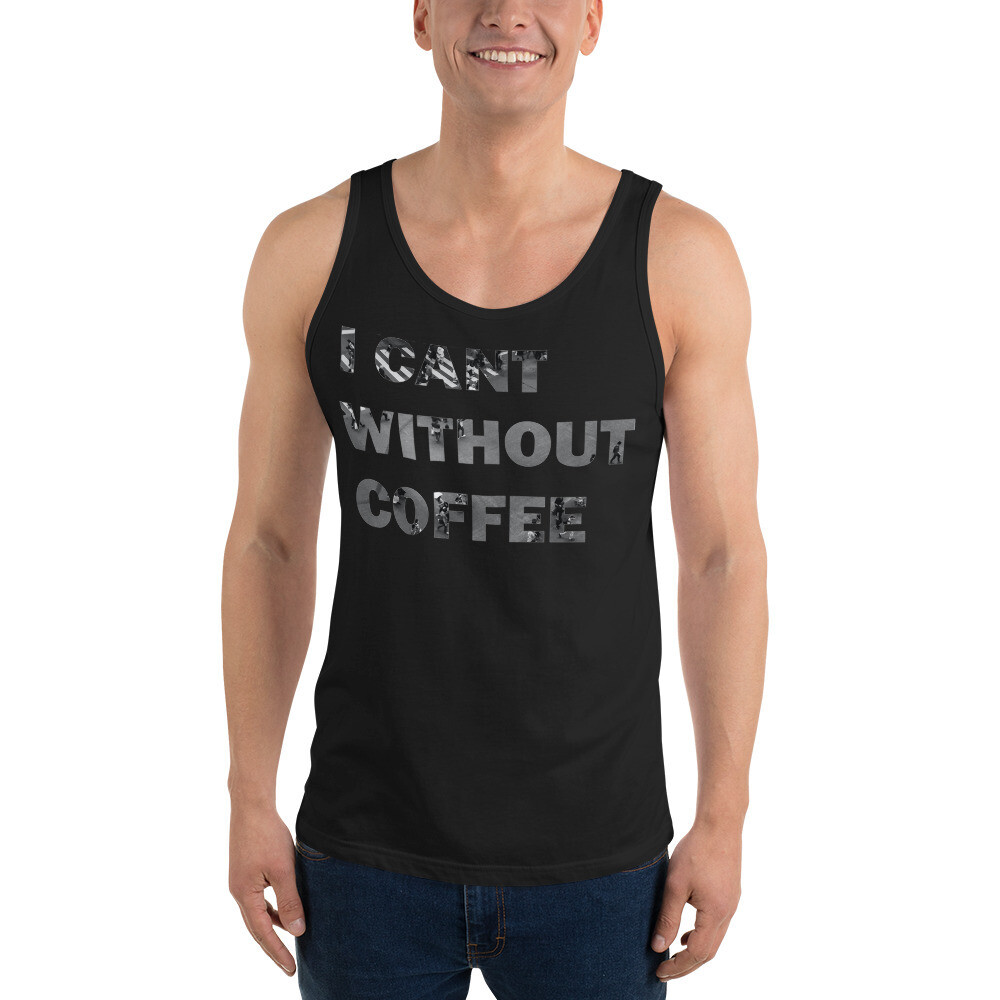  Cityscape Men&#39;s Graphic Tank Top, Color: Black, Size: XS