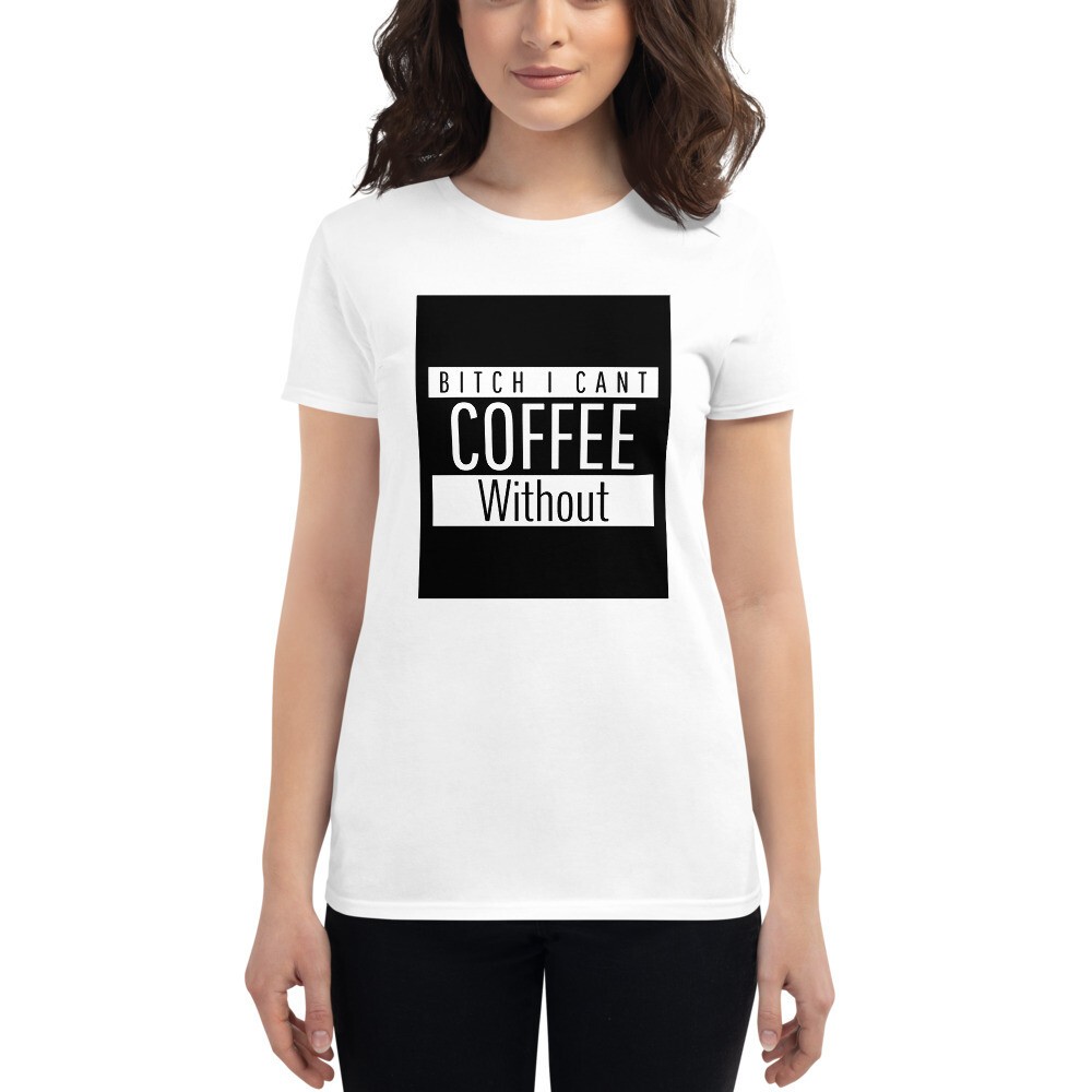  Straight Outta Khave (PG-13) Women&#39;s Short Sleeve T-shirt, Color: White, Size: S