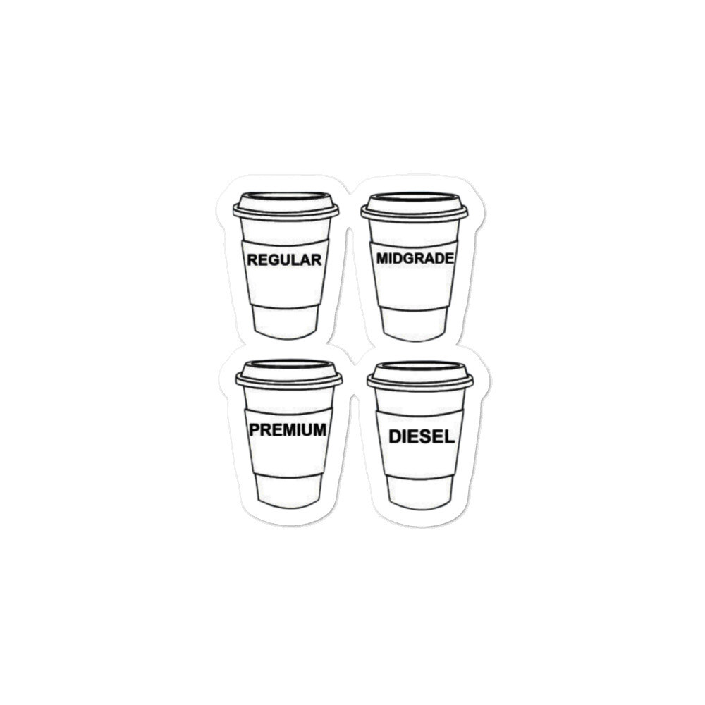 Gasolina  Bubble-free Vinyl stickers , Size: 3x3, Style: Style 1