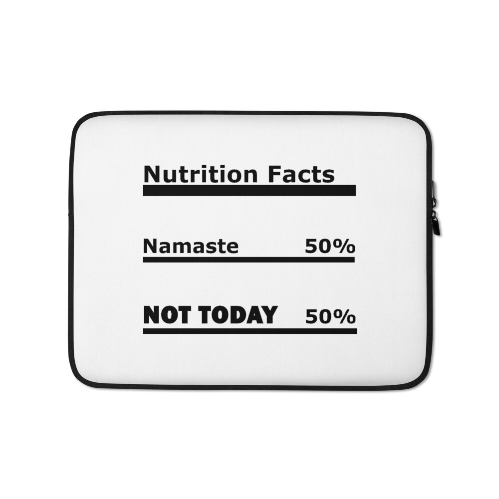 Namaste Laptop Sleeve, Size: 13 in, Sleeve Color: White