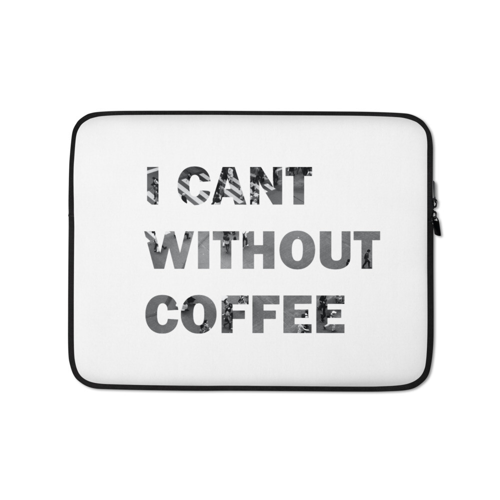 Cityscape Laptop Sleeve, Sleeve Color: White, Size: 13 in