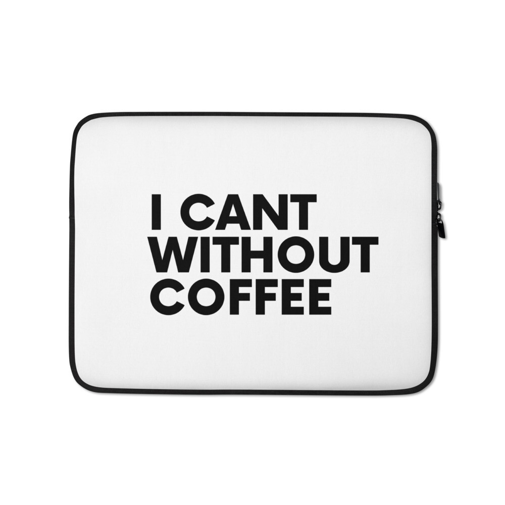 Bold is Best Laptop Sleeve, Size: 13 in, Sleeve Color: White