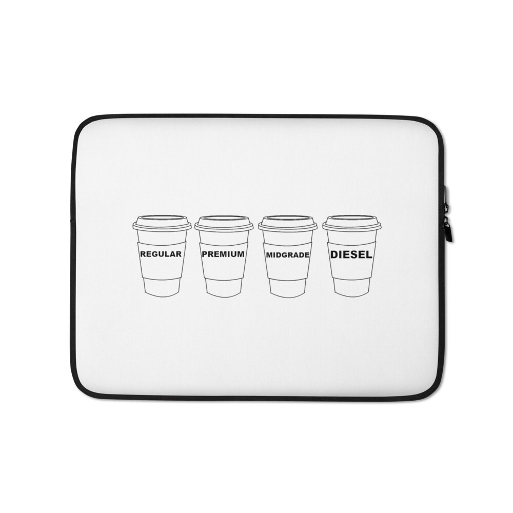 Gasolina H Laptop Sleeve, Size: 13 in, Sleeve Color: White