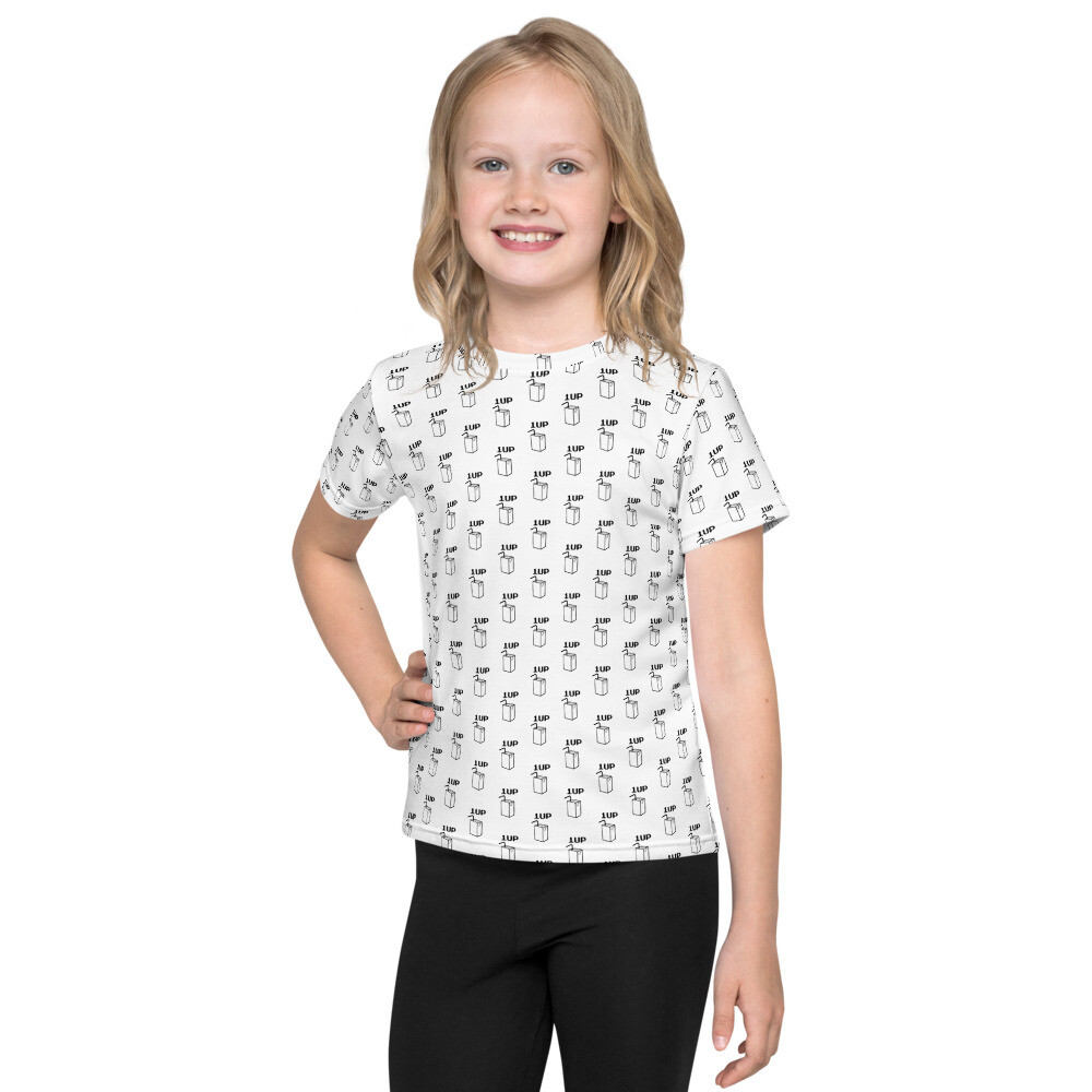 1UP Toddler Unisex Crewneck Graphic T Shirt, Size: 2T, Color: White