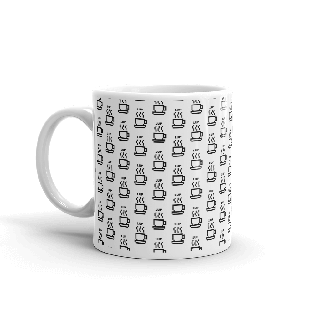 1UP Ceramic Coffee Mug