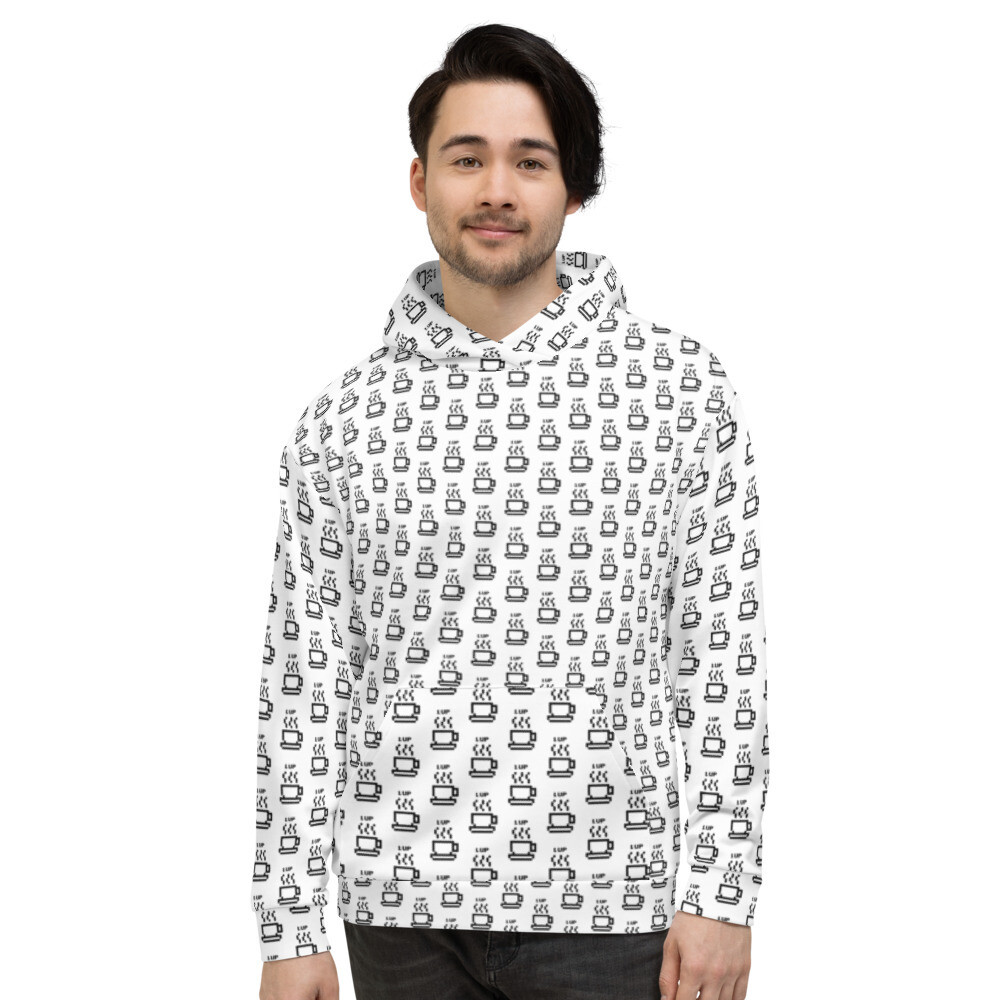 1UP Men&#39;s Graphic Hoodie, Size: S, Color: White