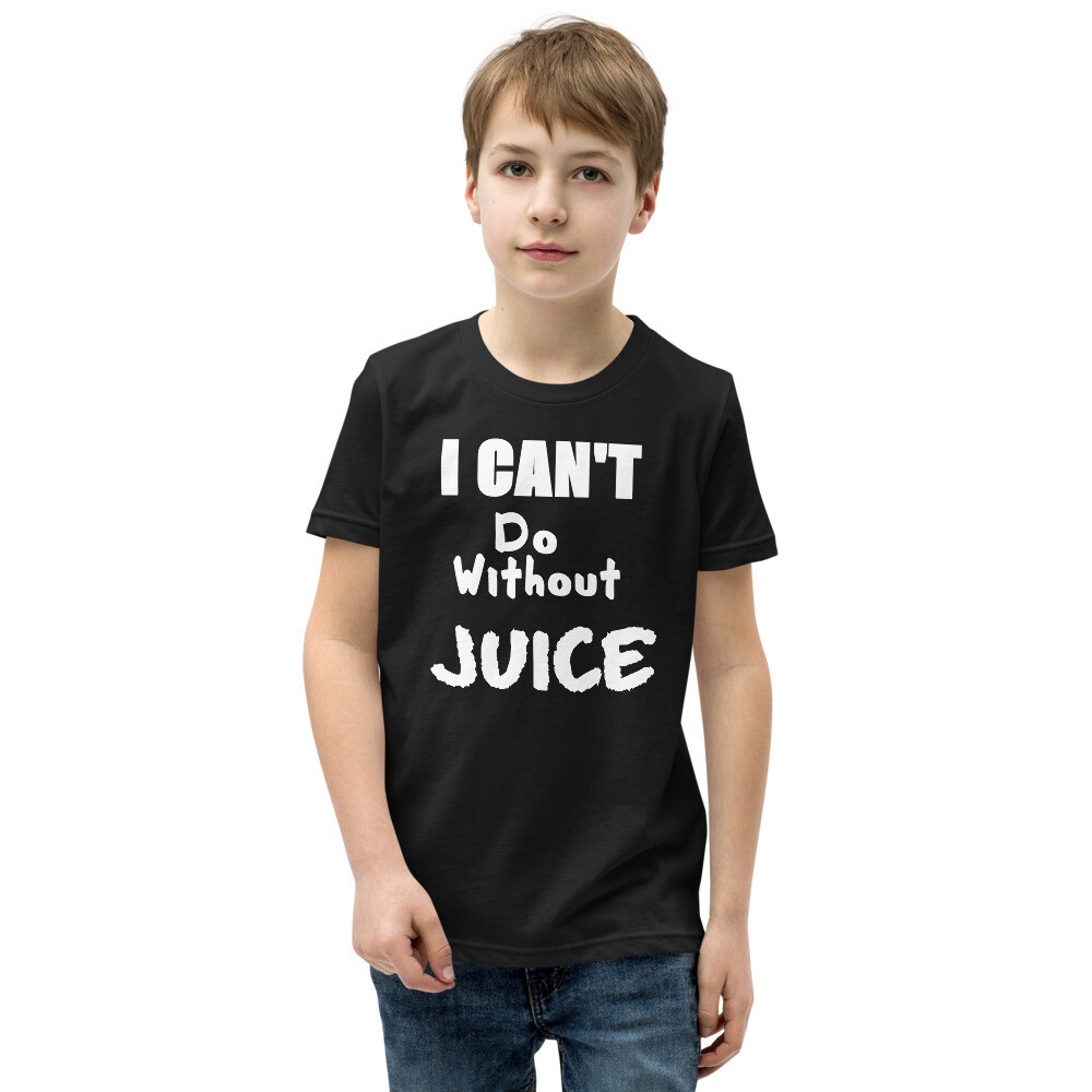 I Can&#39;t Do Without Juice (Two) - Kids graphic tee, Color: Black, Size: S