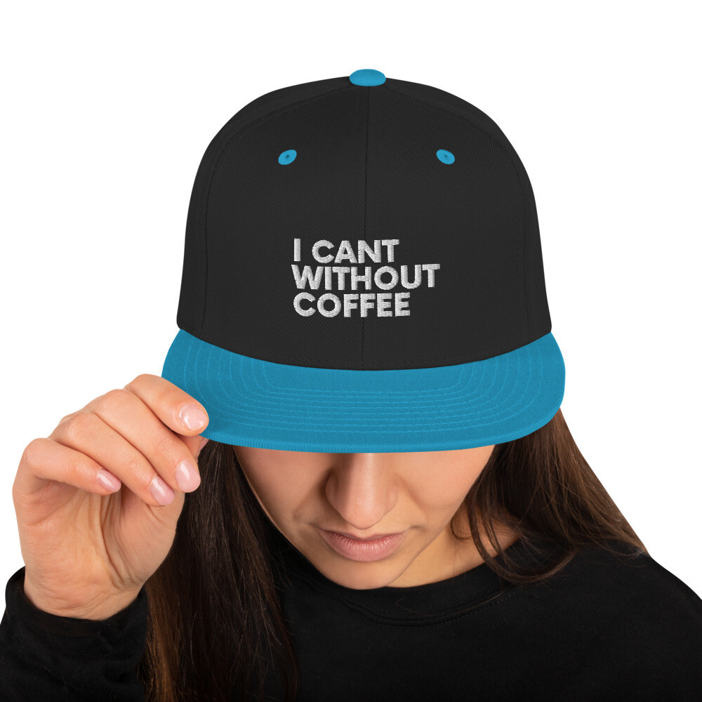 Bold is Best Women&#39;s Snapback Hat, Color: Teal, Thread Color: White