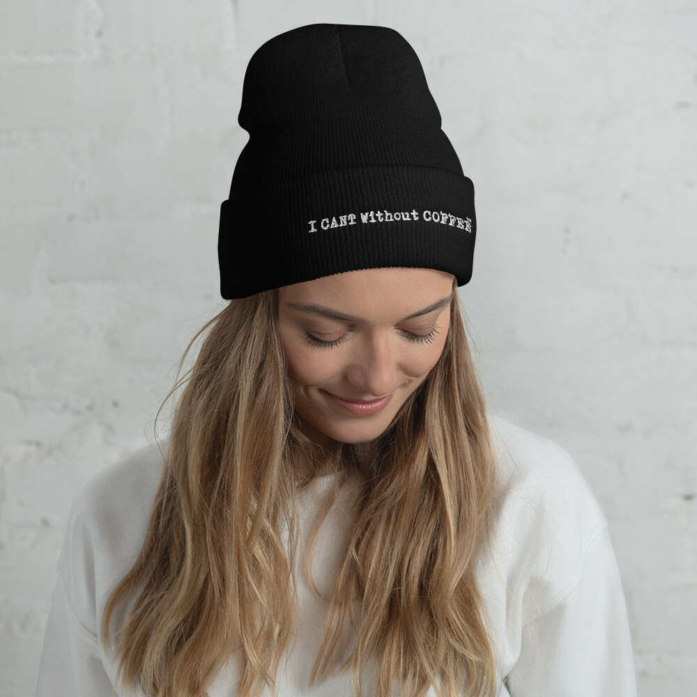  Logo  Women&#39;s Cuffed Beanie, Color: Black