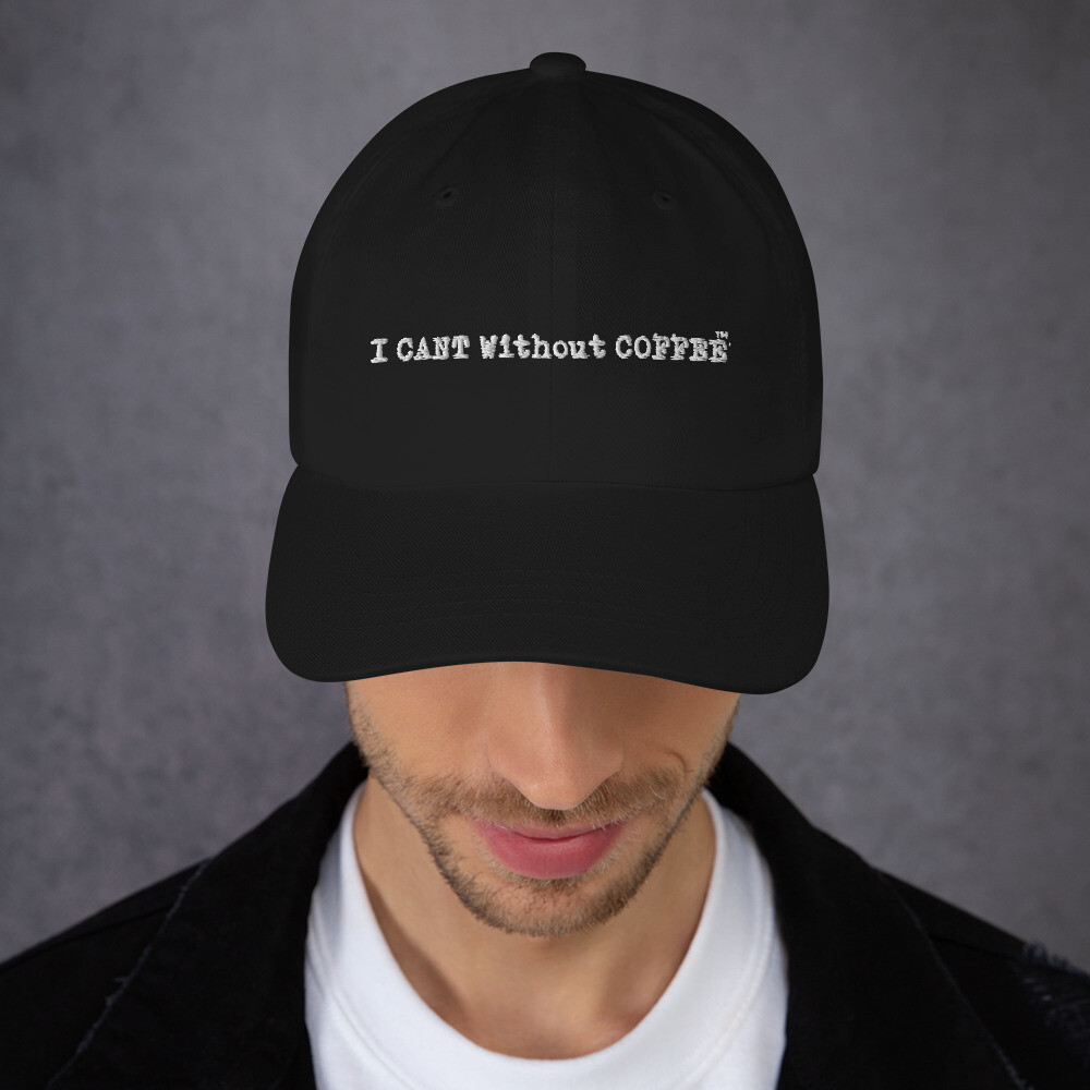  Logo Dad hat, Color: Black, Thread Color: White