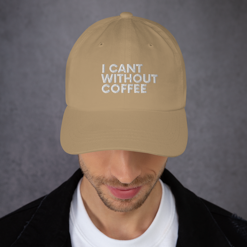  Bold is Best Dad hat, Color: Khaki, Thread Color: White