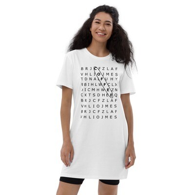 Search' Organic Cotton T-shirt Dress
