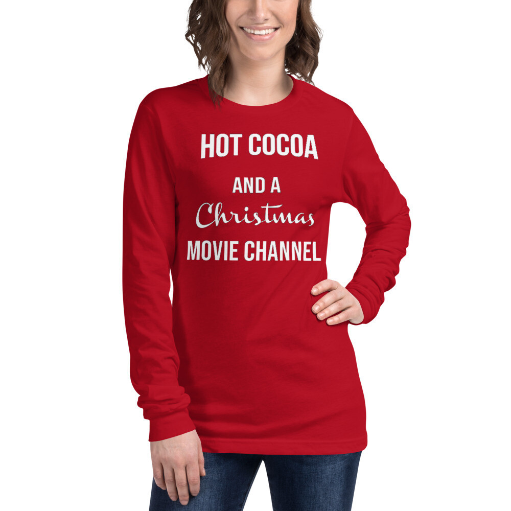 Holiday Hot Cocoa Women&#39;s Long Sleeve T-Shirt, Size: XS