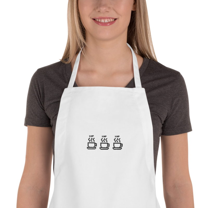 1UP  Embroidered Barista Apron