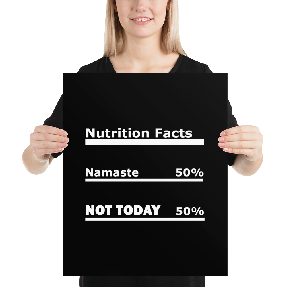 Namaste Art Print, Size: 16×20, Print Color: White Print
