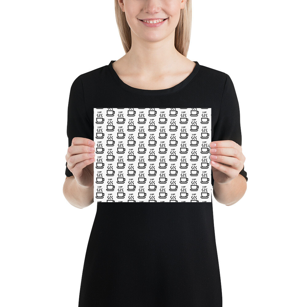 1UP Art Print, Colors: White, Size: 8×10